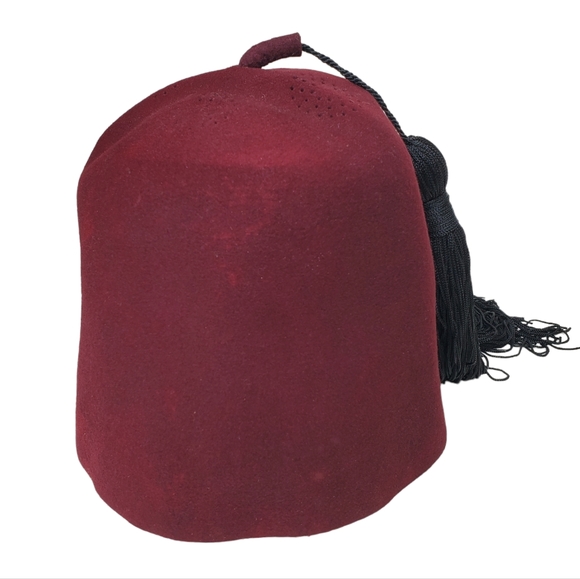 Vintage MIZPAH Masonic Temple Shriner Fez Hat Tassel Embroidered - Picture 4 of 7